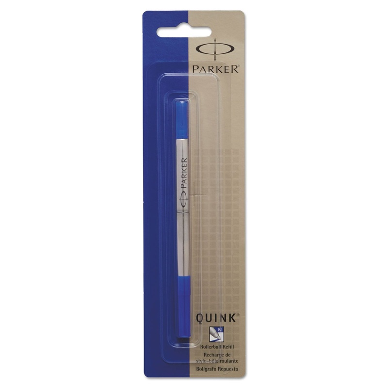 REFILL FOR PARKER ROLLER BALL PENS, MEDIUM POINT, BLUE INK