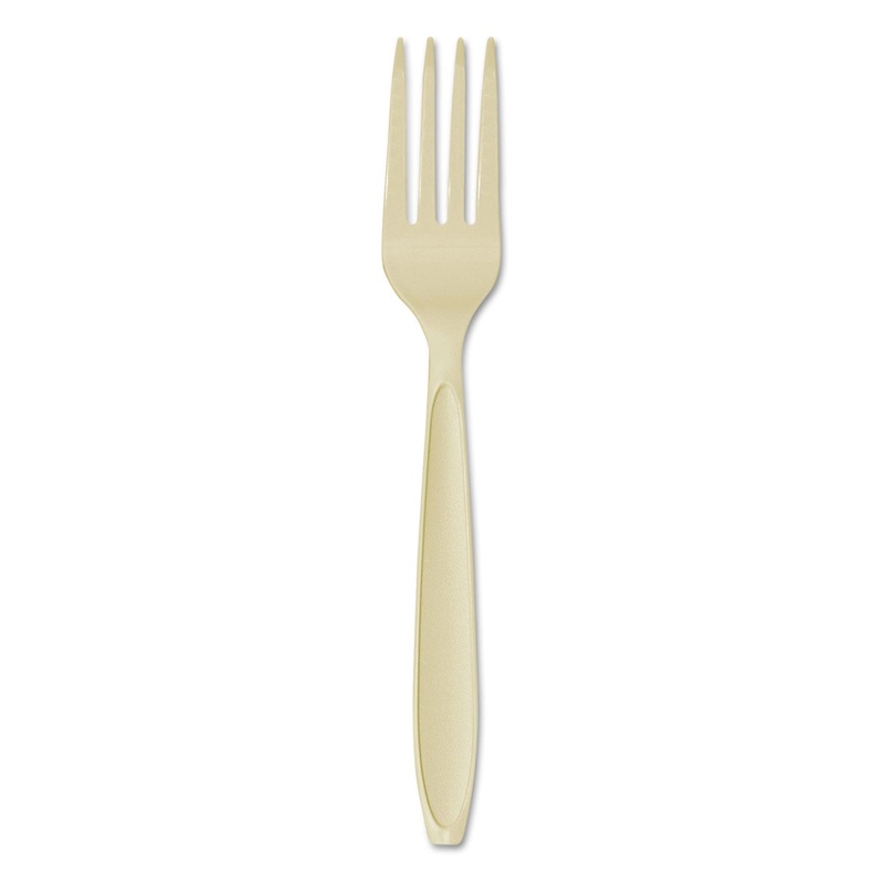 Reliance Medium Heavy Weight Cutlery, Std Size, Fork, Bulk, Champagne, 1000/ct