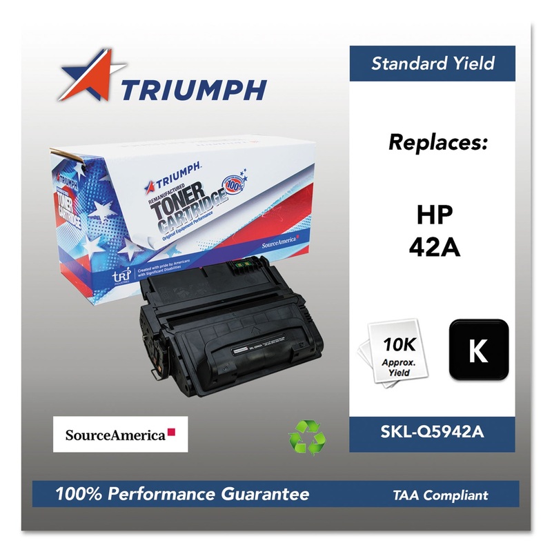 751000NSH0180 REMANUFACTURED Q5942A (42A) TONER, 10000 PAGE-YIELD, BLACK