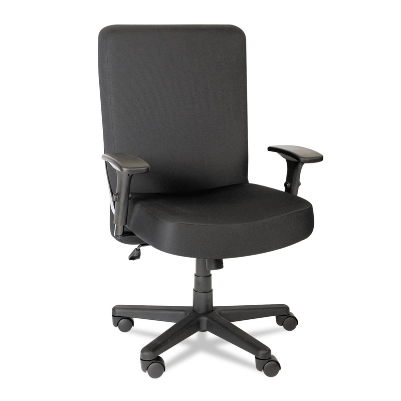 ALERA XL SERIES BIG AND TALL HIGH-BACK TASK CHAIR, SUPPORTS UP TO 500 LBS., BLACK SEAT/BLACK BACK, BLACK BASE