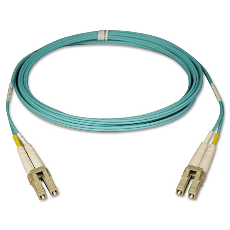 DUPLEX MULTIMODE 50/125 OM3 LSZH FIBER PATCH CABLE (LC/LC), 10GB, 10 FT., AQUA