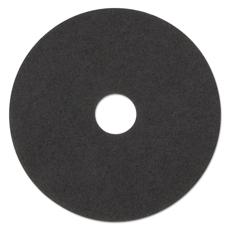 Low-Speed Stripper Floor Pad 7200, 23″ Diameter, Black, 5/carton