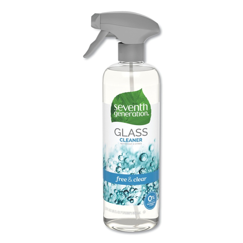 NATURAL GLASS AND SURFACE CLEANER, FREE AND CLEAR/UNSCENTED, 23 OZ