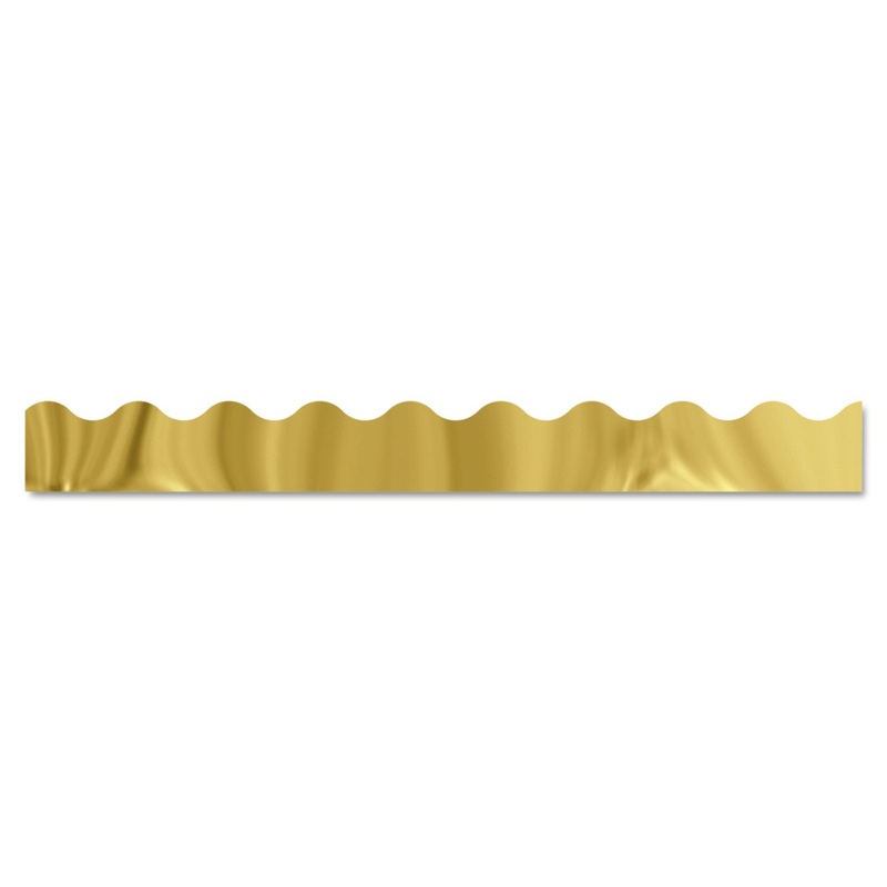 Terrific Trimmers Metallic Borders, Gold, 10 Strips, 2 1/4″ X 39″ Each