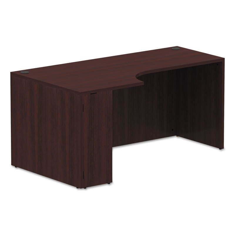 ALERA VALENCIA CORNER CREDENZA SHELLS, 65W X 35.38D X 29.5H, LEFT, MAHOGANY