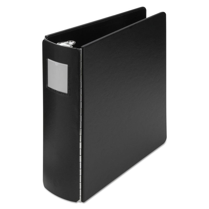 CASEBOUND ROUND RING BINDER, 3 RINGS, 3″ CAPACITY, 8.5 X 11, BLACK