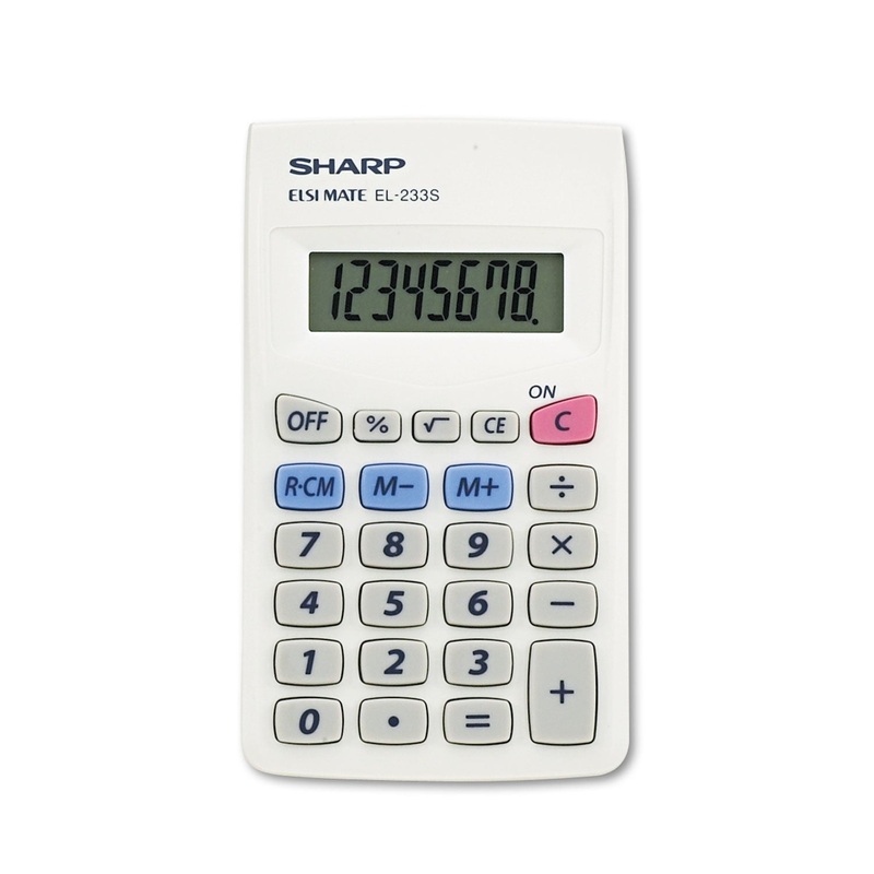 El233sb Pocket Calculator, 8-Digit Lcd