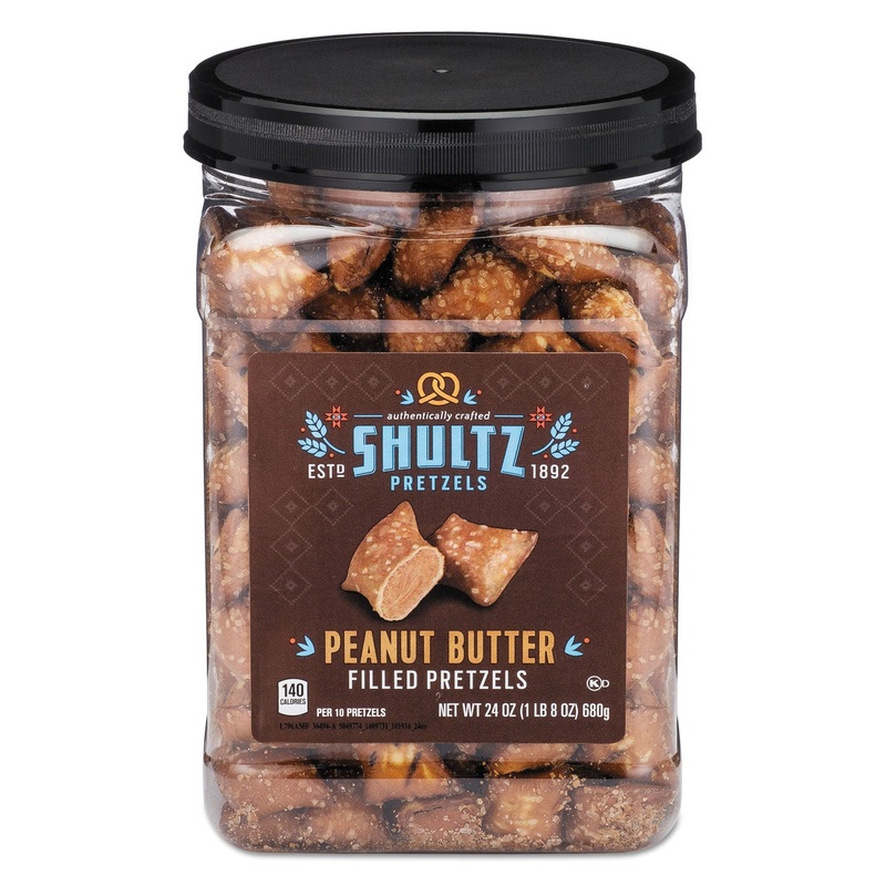 PRETZELS, PEANUT BUTTER, TUB, 24 OZ