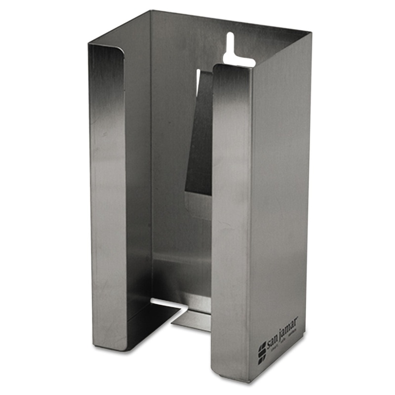 Stainless Steel Disposable Glove Dispenser, Single-Box, 5 1/2w X 3 3/4d X 10h