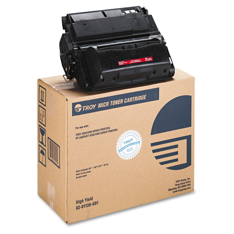 0281136001 42X HIGH-YIELD MICR TONER SECURE, ALTERNATIVE FOR HP Q5942X, BLACK