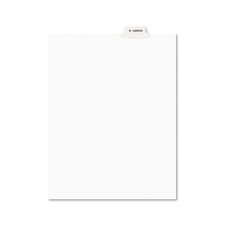 Avery-Style Preprinted Legal Bottom Tab Dividers, Exhibit Q, Letter, 25/pack