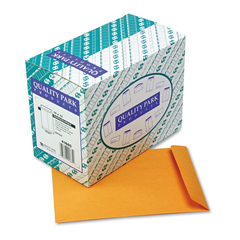 CATALOG ENVELOPE, #13 1/2, CHEESE BLADE FLAP, GUMMED CLOSURE, 10 X 13, BROWN KRAFT, 250/BOX
