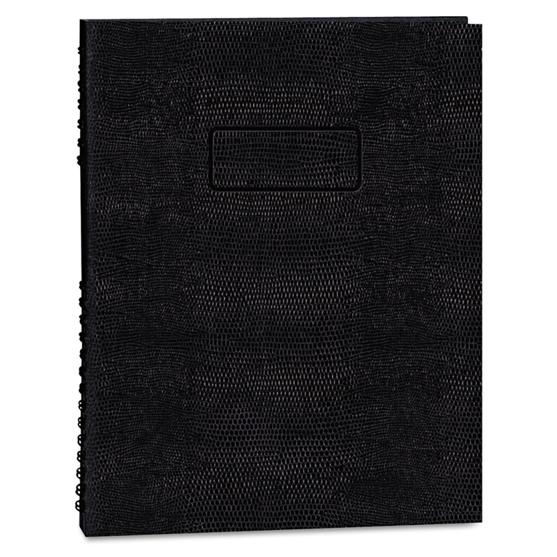 ECOLOGIX NOTEPRO EXECUTIVE NOTEBOOK, MEDIUM/COLLEGE RULE, BLACK, 11 X 8.5, 100 SHEETS