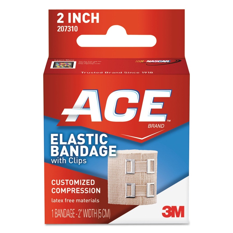 Elastic Bandage With E-Z Clips, 2″ X 50″