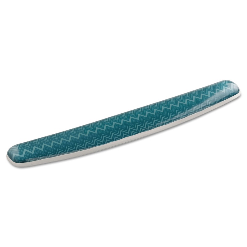 Fun Design Clear Gel Keyboard Wrist Rest, 2 3/4″ X 18″, Chevron Design