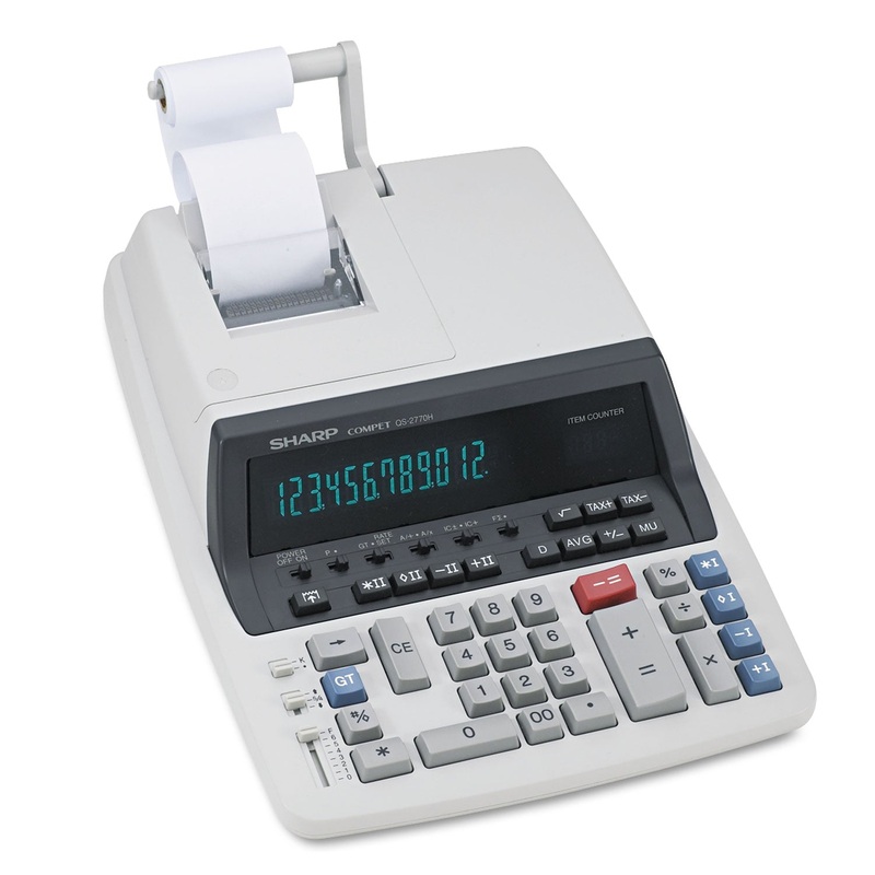 Qs-2770h Two-Color Ribbon Printing Calculator, Black/red Print, 4.8 Lines/sec