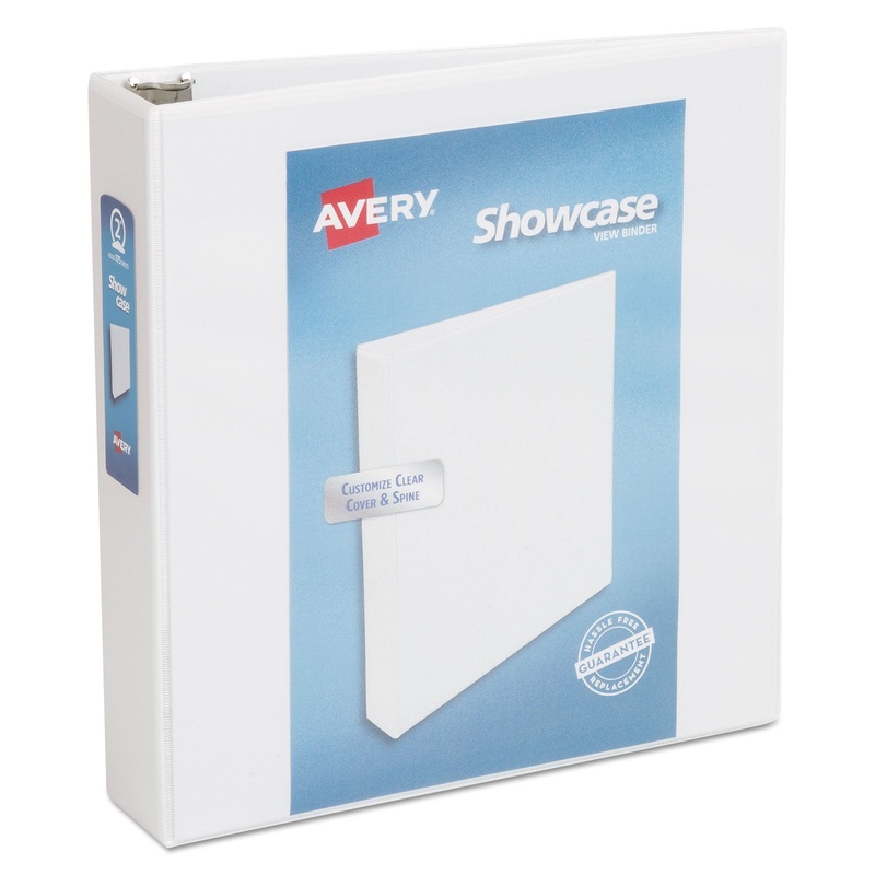 SHOWCASE ECONOMY VIEW BINDER WITH ROUND RINGS, 3 RINGS, 2″ CAPACITY, 11 X 8.5, WHITE
