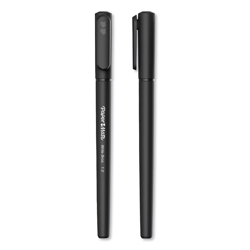 WRITE BROS. STICK BALLPOINT PEN, MEDIUM 1 MM, BLACK INK/BARREL, 120/PACK