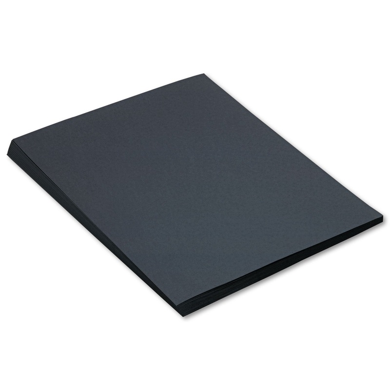 CONSTRUCTION PAPER, 58LB, 18 X 24, BLACK, 50/PACK