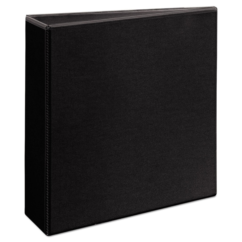 DURABLE VIEW BINDER WITH DURAHINGE AND SLANT RINGS, 3 RINGS, 3″ CAPACITY, 11 X 8.5, BLACK