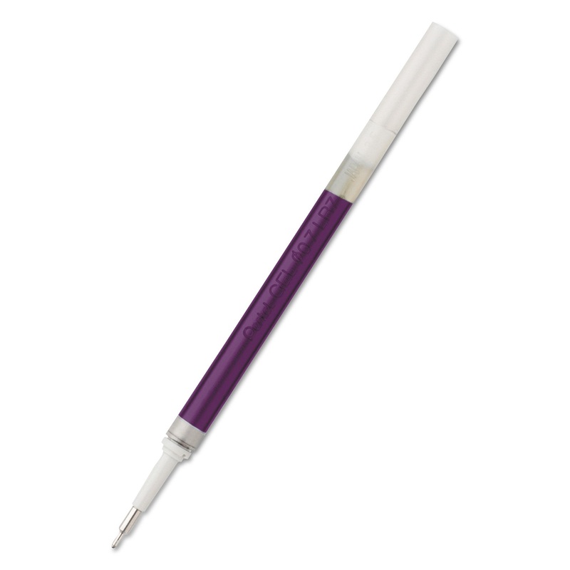 REFILL FOR PENTEL ENERGEL RETRACTABLE LIQUID GEL PENS, NEEDLE TIP, MEDIUM POINT, VIOLET INK