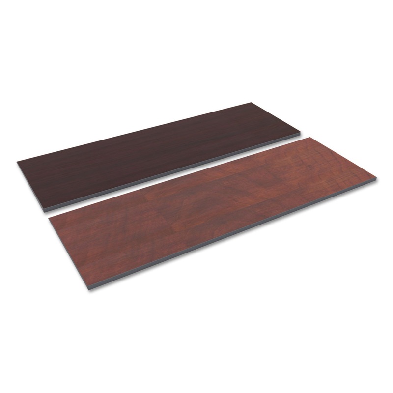 Reversible Laminate Table Top, Rectangular, 71 1/2w X 23 5/8,med Cherry/mahogany