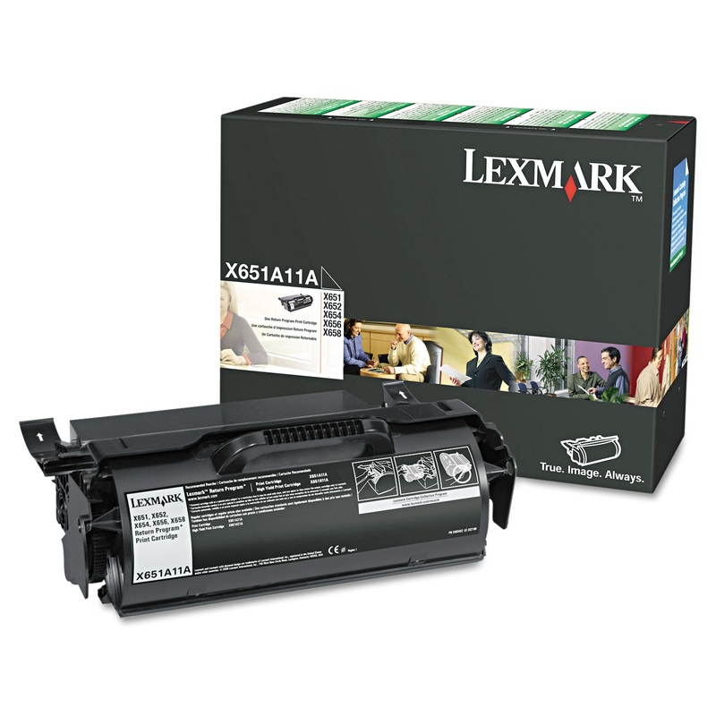 X651A11A (X65X) RETURN PROGRAM TONER, 7000 PAGE-YIELD, BLACK