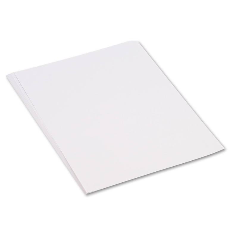 CONSTRUCTION PAPER, 58LB, 18 X 24, WHITE, 50/PACK