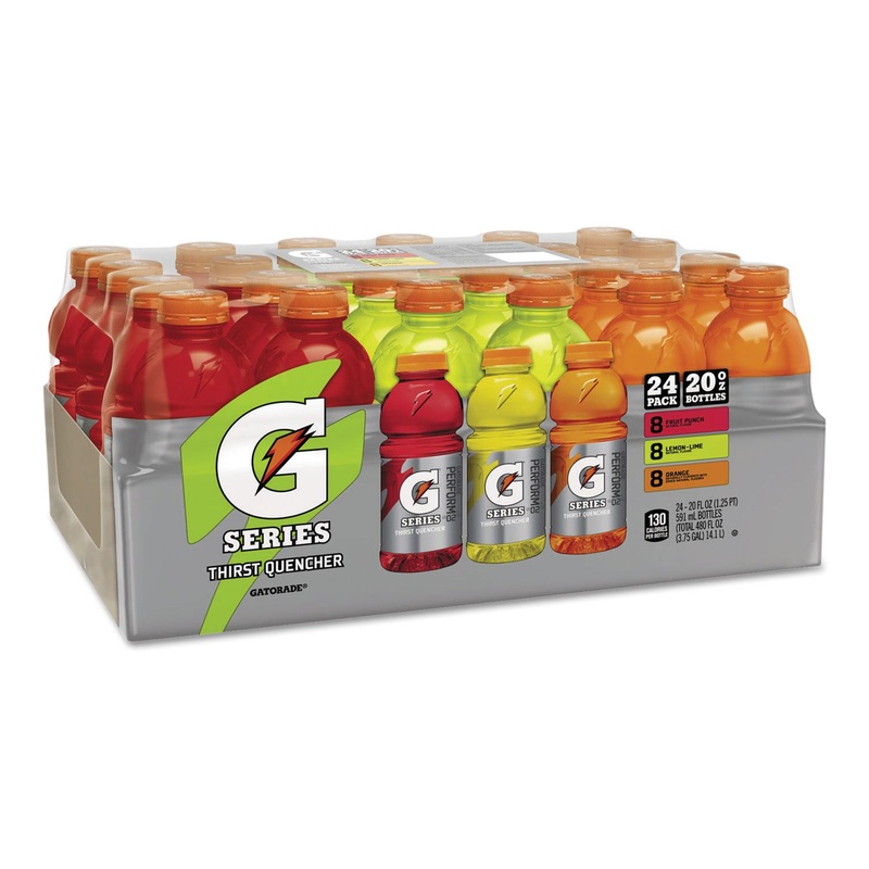 G-SERIES PERFORM 02 THIRST QUENCHER, VARIETY PACK, 20 OZ BOTTLE, 24/CARTON