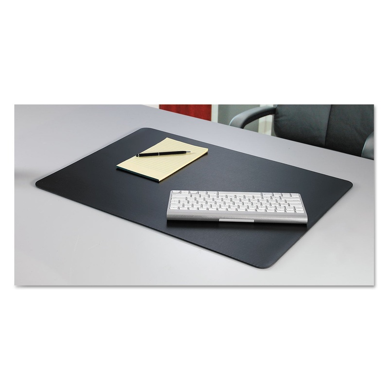 RHINOLIN II DESK PAD WITH ANTIMICROBIAL PROTECTION, 17 X 12, BLACK