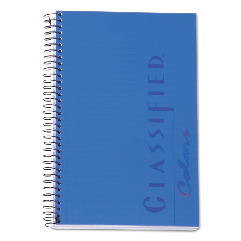 COLOR NOTEBOOKS, 1 SUBJECT, NARROW RULE, INDIGO BLUE COVER, 8.5 X 5.5, 100 SHEETS