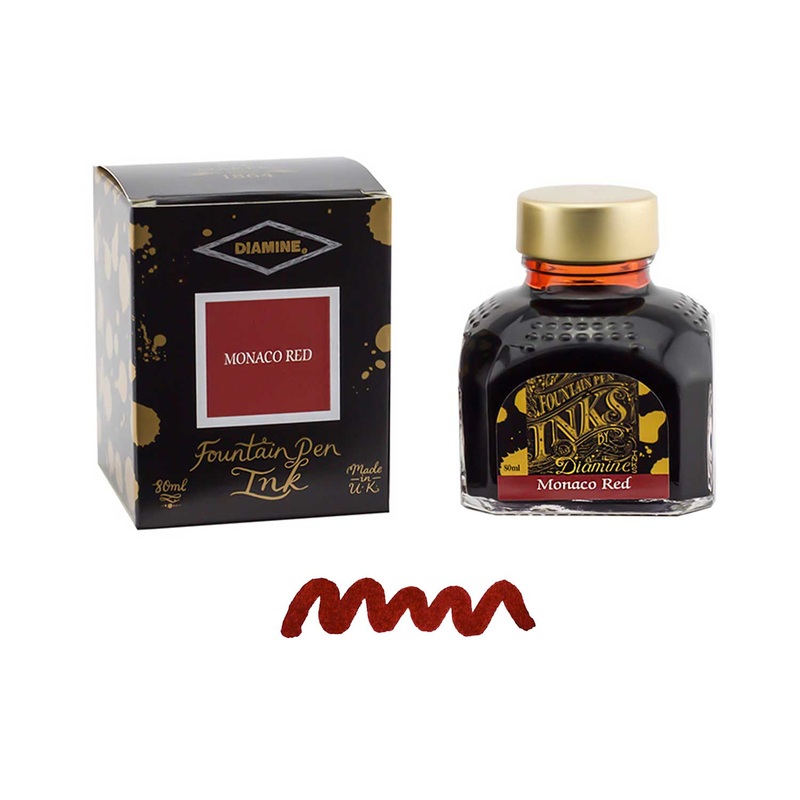 Diamine Monaco Red Ink Bottle – 80ml