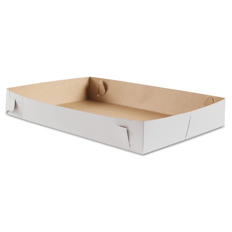 Donut Trays, 17w X 11 1/2d X 2 1/2h, White, 100/bundle