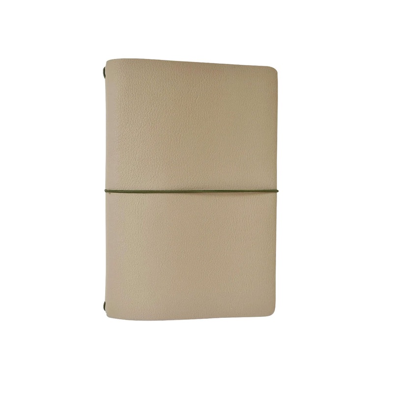 Endless Explorer Refillable Cactus Leather Journal – Beige