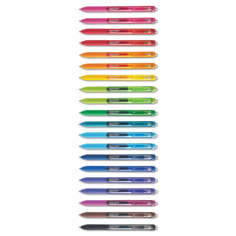 INKJOY RETRACTABLE GEL PEN, MEDIUM 0.7MM, ASSORTED INK/BARREL, 20/PACK