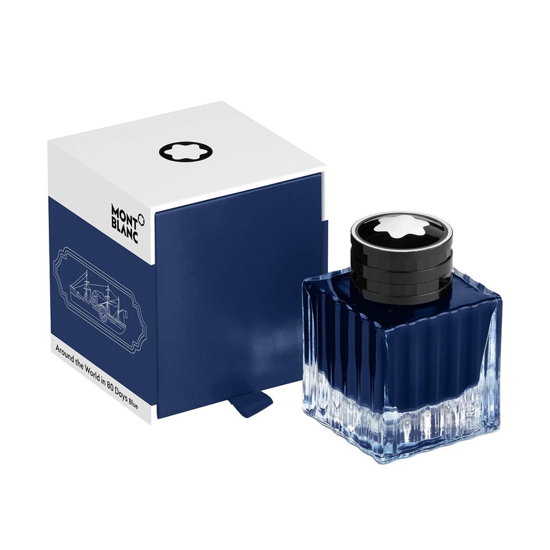 Montblanc Around The World in 80 Days Ink Bottle, Blue – 50ml