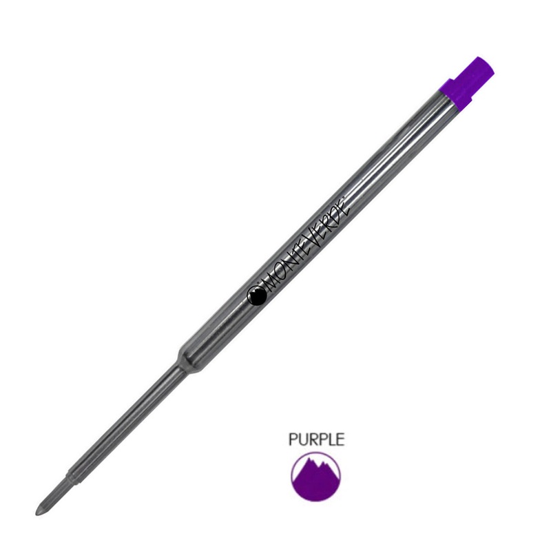 Monteverde Ball Pen Refill for Waterman – Medium – Purple – Pack of 2