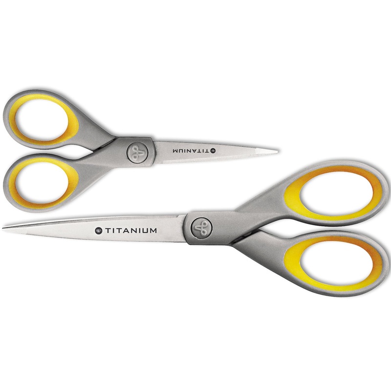 Titanium Bonded Scissors Set, 5″ And 7″ Long, 2/pack