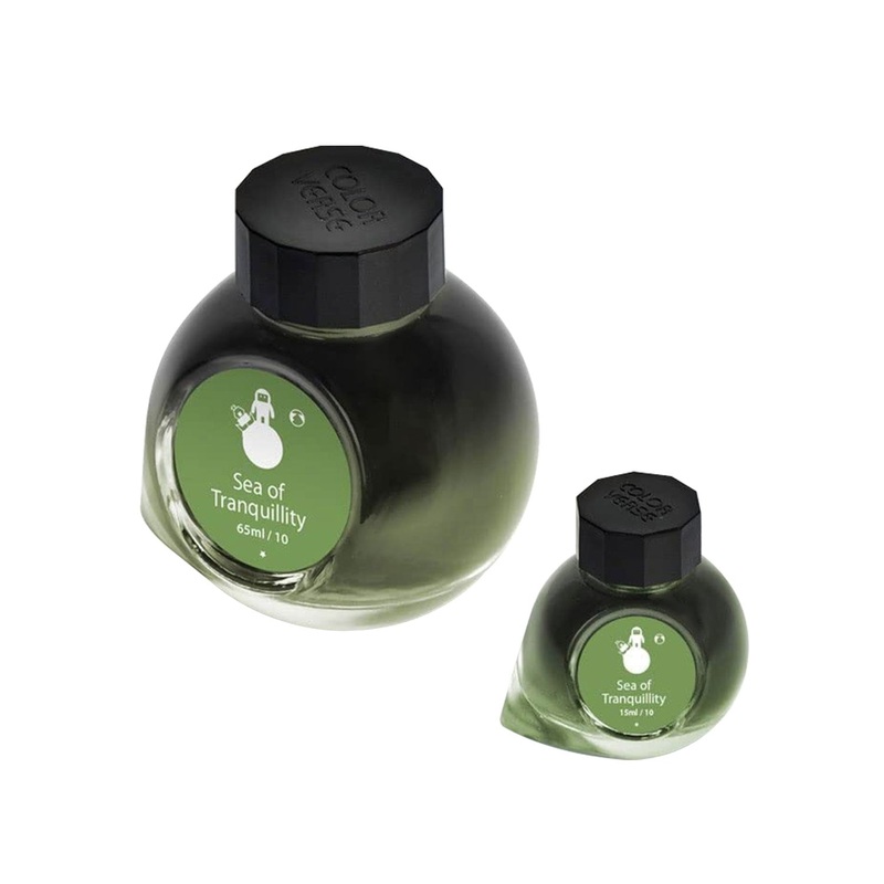 Colorverse Spaceward Sea of Tranquility Ink Bottle, Green – 65ml + 15ml