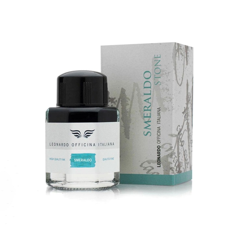 Leonardo Smeraldo Stone Ink Bottle, Emerald – 40ml