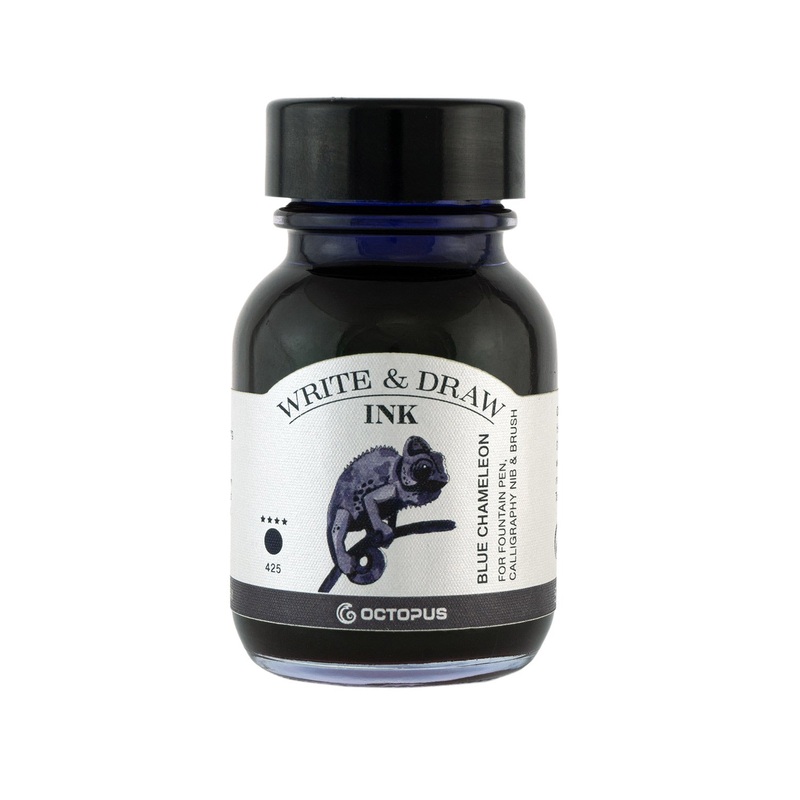 Octopus Write & Draw Ink Bottle, Blue Chameleon – 50ml