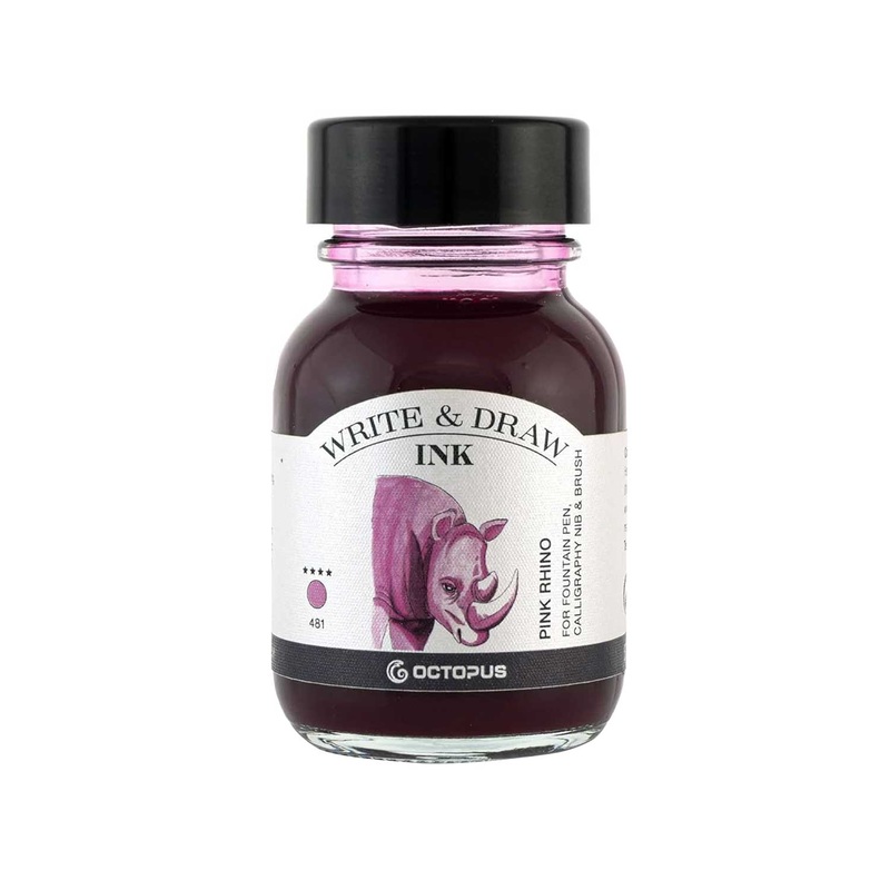 Octopus Write & Draw Ink Bottle, Pink Rhino – 50ml