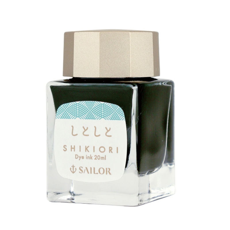 Sailor Shikiori Sound Of Rain Ink Bottle, Shitoshito (Turquoise) – 20ml
