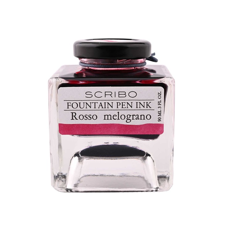 Scribo Rosso Melograno Ink Bottle, Red – 90ml
