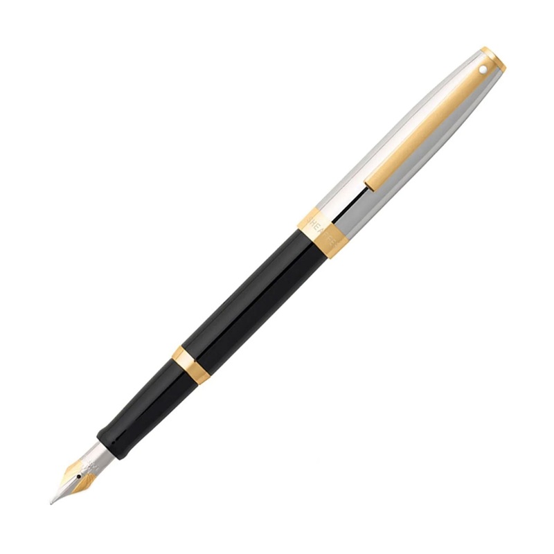 Sheaffer Sagaris Fountain Pen – Black & Chrome GT