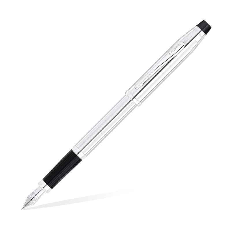 Cross Century II Fountain Pen, Chrome / Chrome Trim – Steel Nib