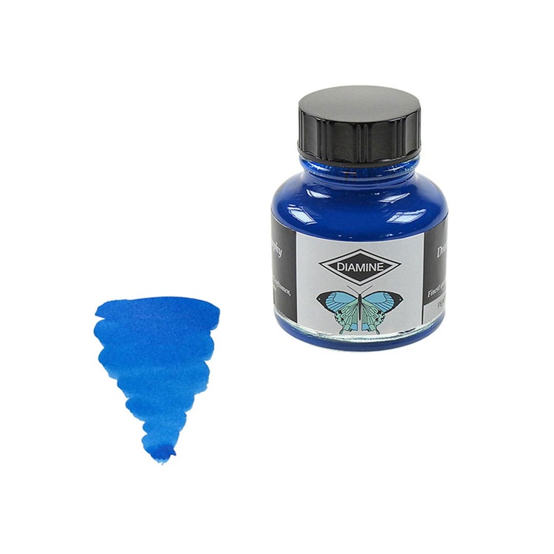 Diamine Calligraphy & Drawing Acrylic Ink Bottle, Ultramarine – 30ml