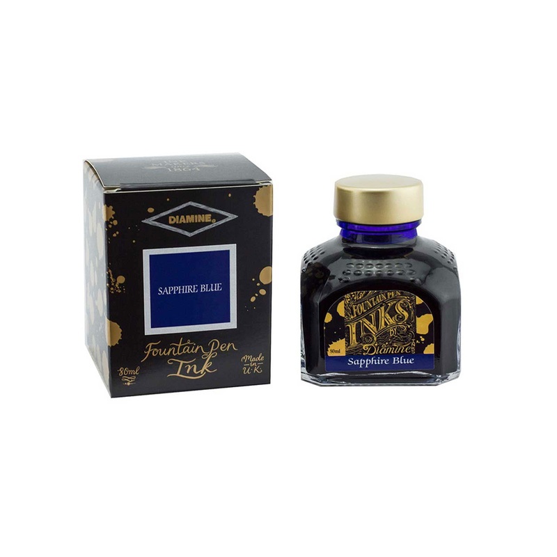 Diamine Sapphire Blue Ink Bottle – 80ml