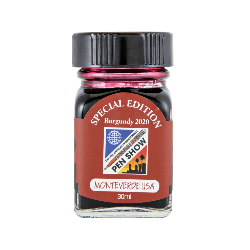 Monteverde 2020 LA Pen Show Burgundy Special Edition Ink Bottle – 30ml