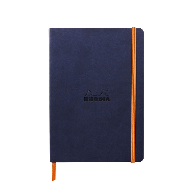 Rhodiarama Soft Cover Midnight Notebook – A5, Ruled